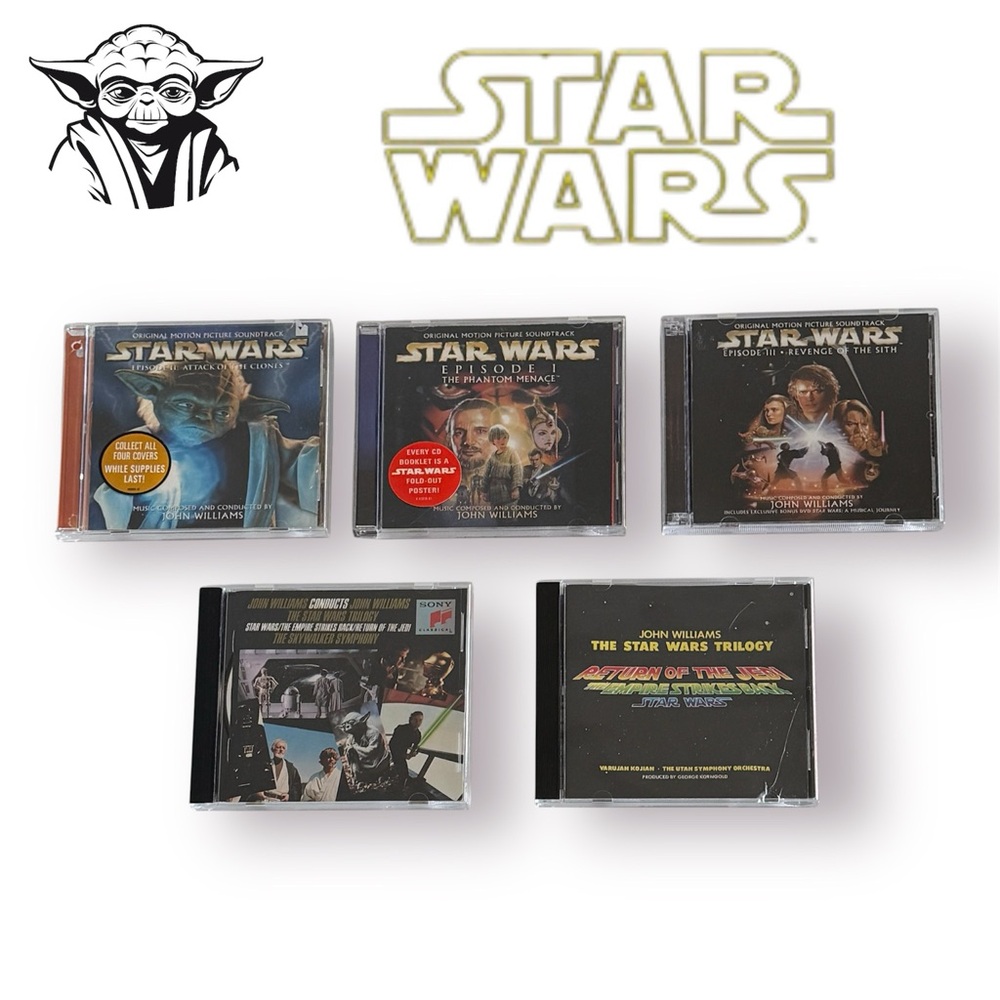 🛍️SALE🛍️ Star Wars Soundtrack Musics by John Williams (Set of 5 Audio CD)
